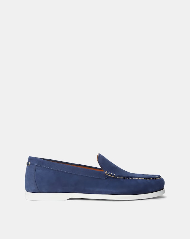 Polo Ralph Lauren Merton Suede Venetian Loafers - Navy