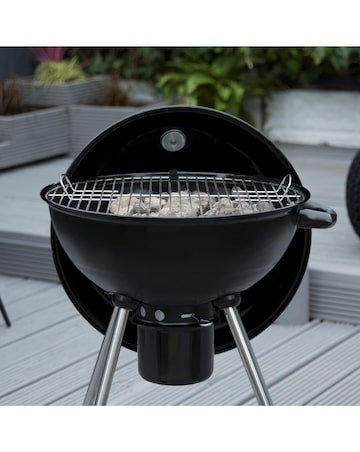 George Foreman Portable Kettle Charcoal BBQ