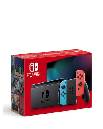 Nintendo Switch Neon Console & Super Mario Bros Wonder Bundle