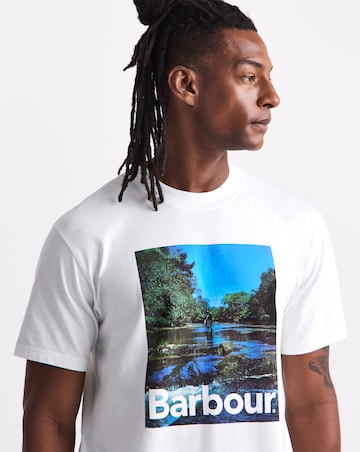 Barbour Sprouston Oversized Graphic T-Shirt - White