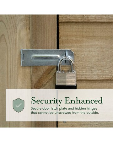 4LIFE Pent Shed 8x6 - Single Door - No Windows (Home Delivery)