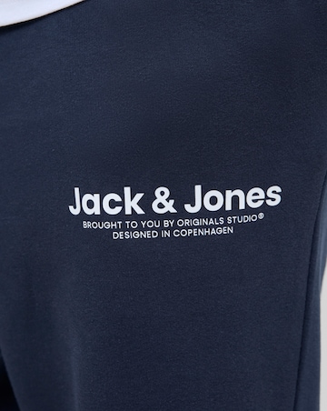 Jack & Jones Versterbro Logo 1/4 Zip Sweat & Jogger - Navy