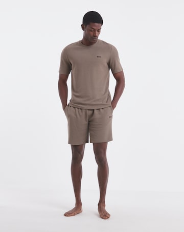 BOSS Short Sleeve Waffle Lounge T-Shirt - Brown