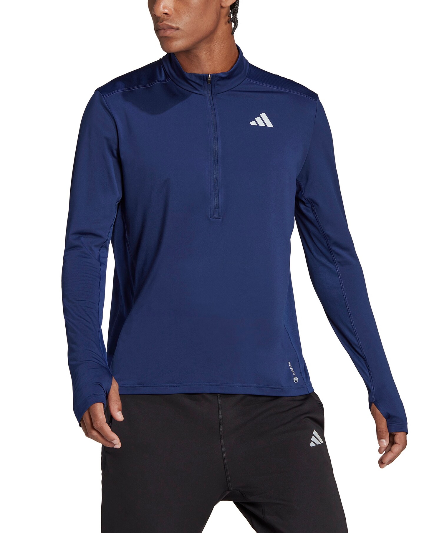 adidas 1/2 Zip Long-Sleeve Top | Jacamo