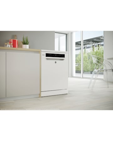 Hoover H-Dish 500 HF 4B7F0W-80 14 Place, Full Size WiFi Dishwasher - White