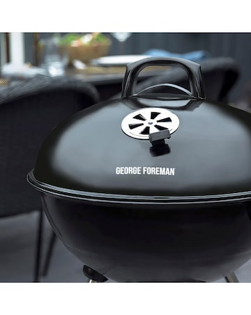 George Foreman Portable Kettle Charcoal BBQ