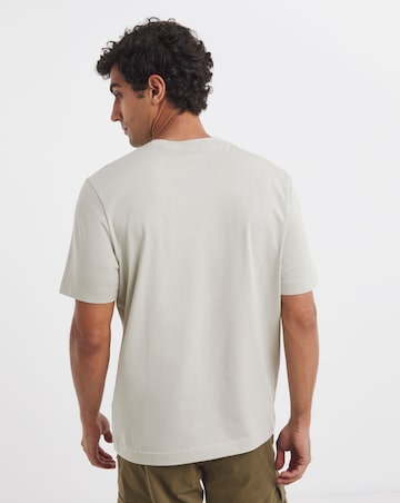 BOSS Short Sleeve Centre Logo T-Shirt - Beige