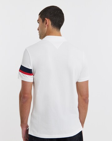 Tommy Hilfiger Short Sleeve Tape Polo - White