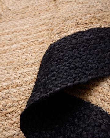 Jute Border Circle Rug