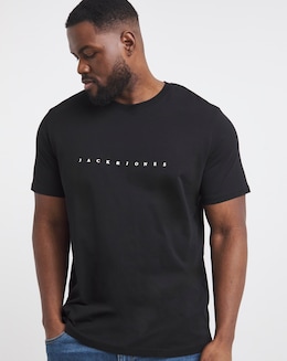 Jack &amp; Jones Star Logo T-Shirt - Black