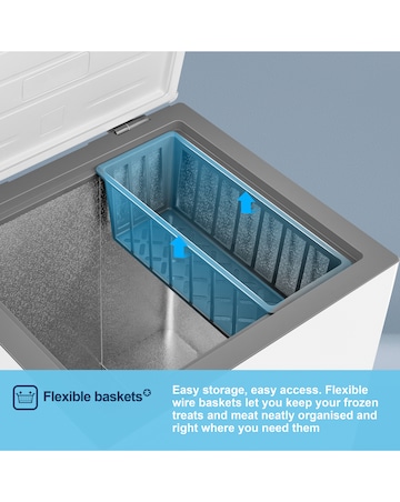 Fridgemaster MCF145E 141L Freestanding Chest Freezer - White - E Rated