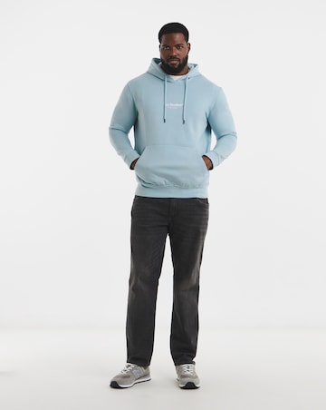 Jack & Jones Soho Logo Hoodie - Light Blue