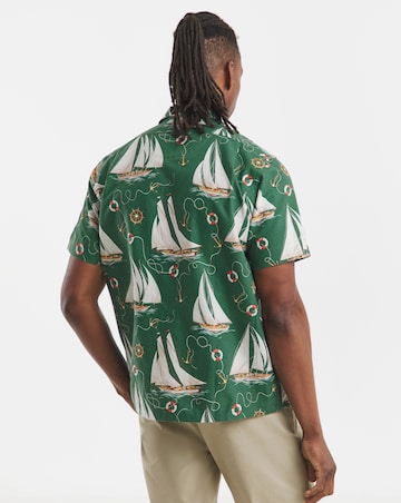 Polo Ralph Lauren Short Sleeve Printed Resort Shirt - Green