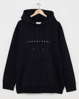 Jack &amp; Jones Star Logo Hoodie - Black