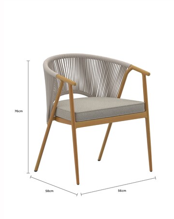 Charles Bentley Rope Weave Bistro Set
