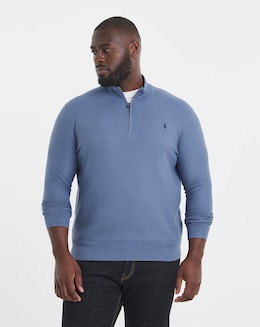 Polo Ralph Lauren Cotton 1/4 Zip Jumper - Blue