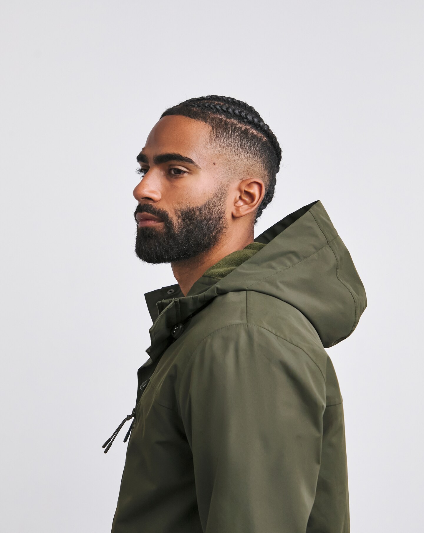 Khaki Fleece Lined Waterproof Anorak Jacamo