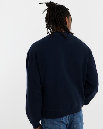 Tommy Jeans 90S Wavy Flag Crew Neck Sweat - Navy