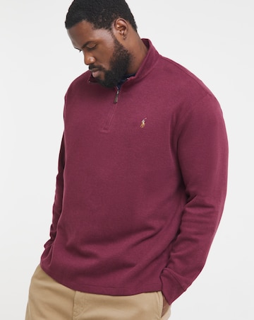 Polo Ralph Lauren Half Zip Sweat - Wine