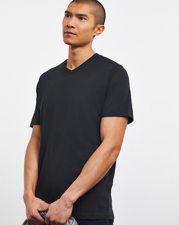 Pure Cotton V-Neck T-Shirt Long