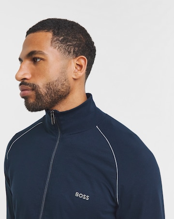 BOSS Mix & Match Logo Lounge Jacket - Navy