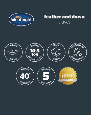 Silentnight Duck Feather & Down Anti-Allergy 10.5 Tog Duvet