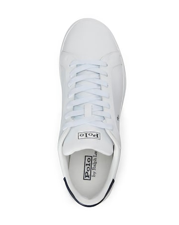 Polo Ralph Lauren Heritage Court Leather Trainers - White