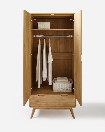 Oslo 2 Door 1 Drawer Wardrobe