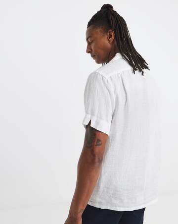 Polo Ralph Lauren Short Sleeve Linen Resort Shirt - White