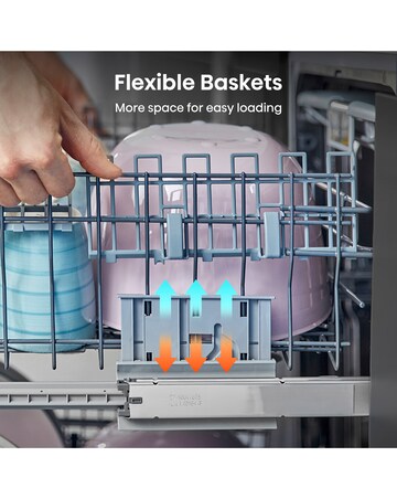 Hisense HV642E90UK Fully Integrated Full Size Dishwasher 13 Place Settings White