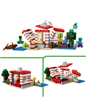 LEGO Minecraft The TNT Jungle House Video Game Collectible Building Toy 21275