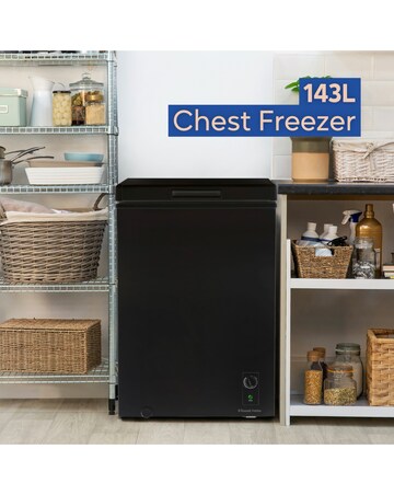 Russell Hobbs RH142CF0E1B Chest Freezer - Black - E Rated Install