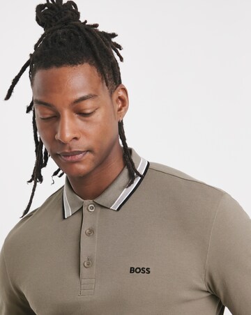 BOSS Classic Long Sleeve Plisy Polo - Light Khaki