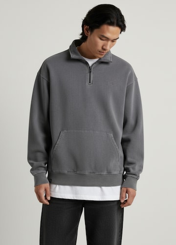Union Garment Dyed Funnel Neck Sweatshirt-Grey