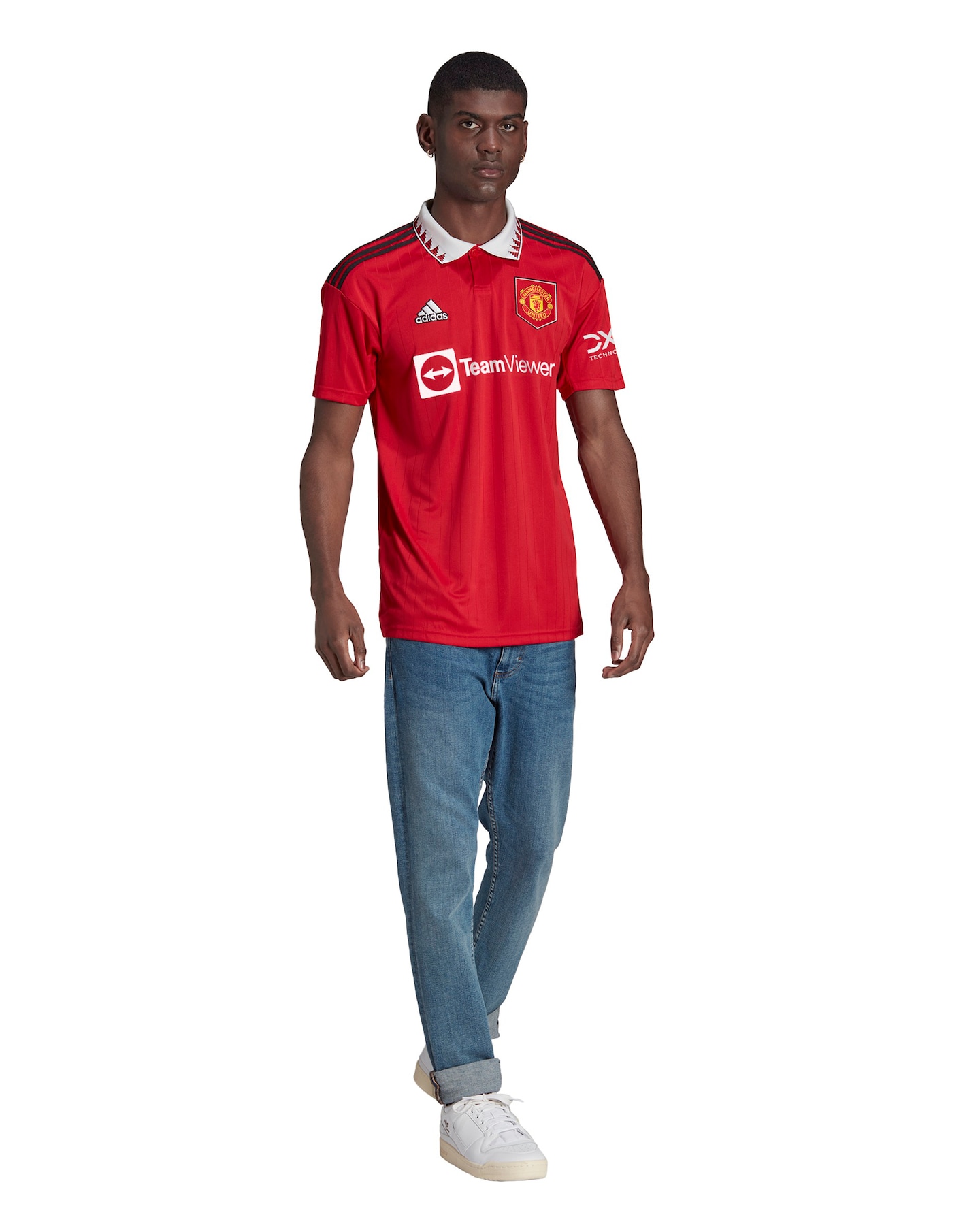 adidas Manchester United FC 2022/23 Short Sleeve Home Jersey | Jacamo