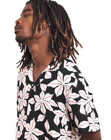 Floral Printed Holiday Shirt