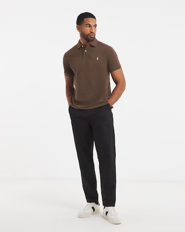 Polo Ralph Lauren Classic Short Sleeve Polo - Brown Heather