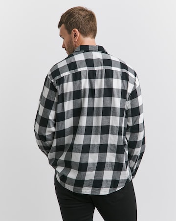 Jack & Jones Gingham Twill Shirt - White