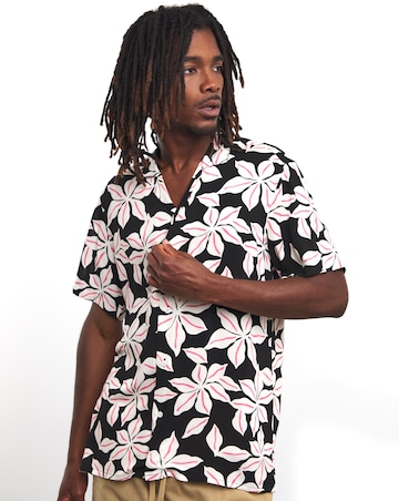 Floral Printed Holiday Shirt
