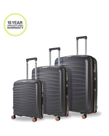 Rock Sunwave 3pc Suitcase Set