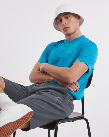 Golf Collarless Button up Polo