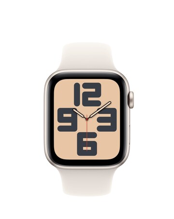 Apple Watch SE GPS 44mm Starlight Aluminium Case with Starlight Sport Band - M/L