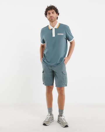 Napapijri Murlo Tipped Polo - Stormy Weat