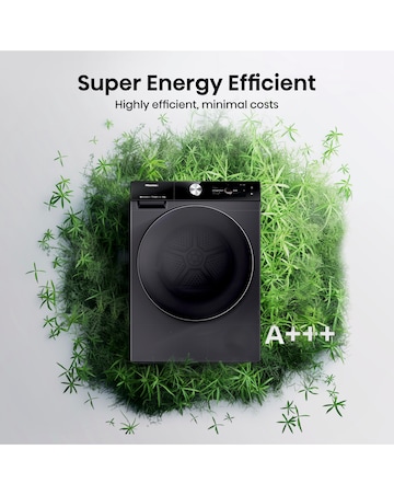 Hisense 7 Series DH7S107BB AI Wifi-enabled 10kg Heat Pump Tumble Dryer - Black