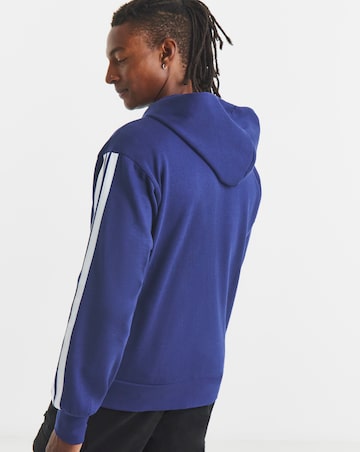 adidas 3 Stripes Full Zip Fleece Hoodie