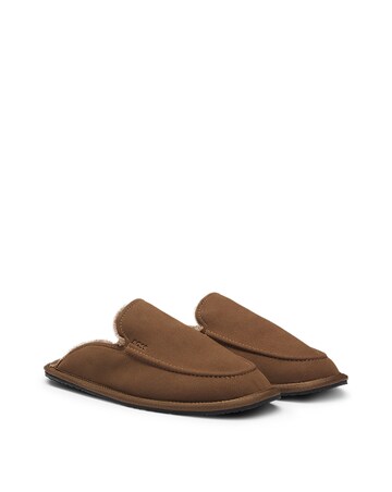 BOSS Lined Muled Slipper - Dark Brown