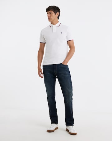Polo Ralph Lauren Short Sleeve Tipped Polo - White