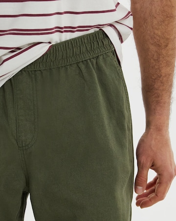 Linen Blend Elasticated Drawcord Short
