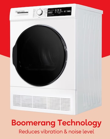 Russell Hobbs RH8CTD111W, 8kg, Condenser Tumble Dryer - White