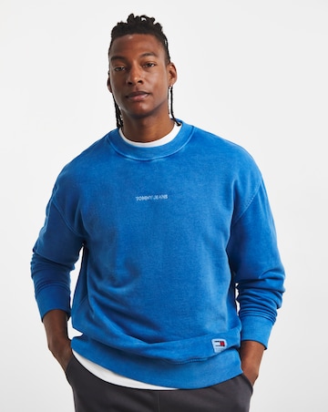 Tommy Jeans Classic Crew Neck Sweatshirt Cobalt